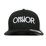 Black & White Snapback with White Embroidered ONNOR Logo