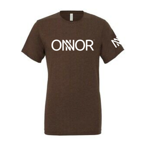 Brown T-Shirt with White ONNOR Print