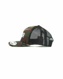Camo Snapback Trucker Cap with White Embroidered ONNOR Logo