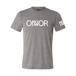 Grey T-Shirt with White ONNOR Print