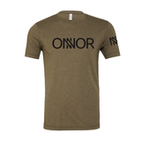 Olive T-Shirt with Black ONNOR Print